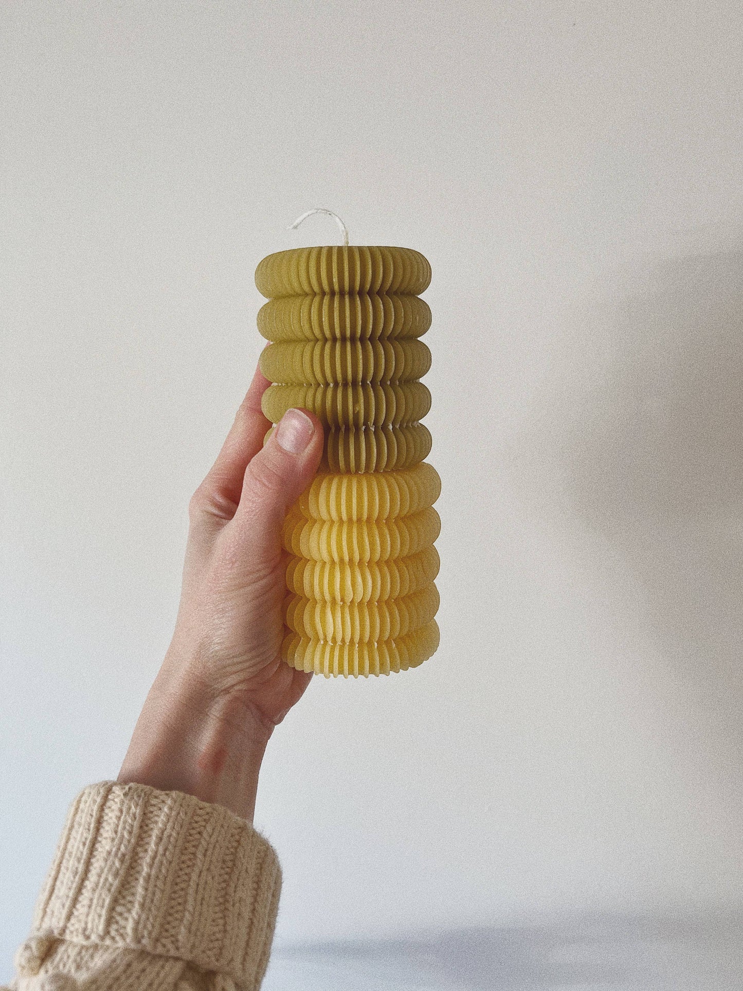 Fluted Pillar Candle 2"