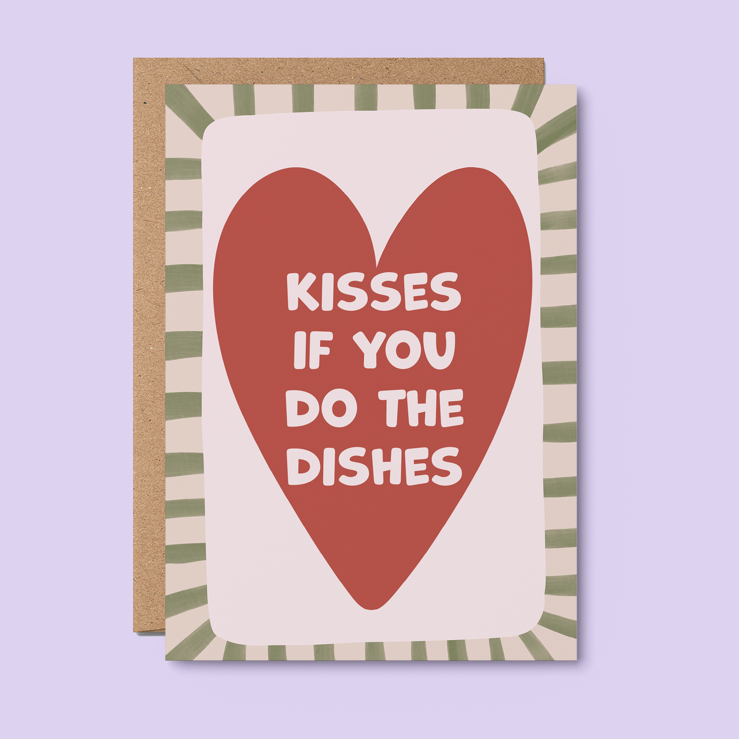 Valentine's Day Card - Kisses Dishes | Anniversary