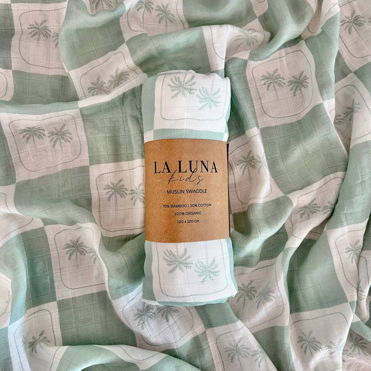 Oasis Palm Swaddle - La Luna Kids