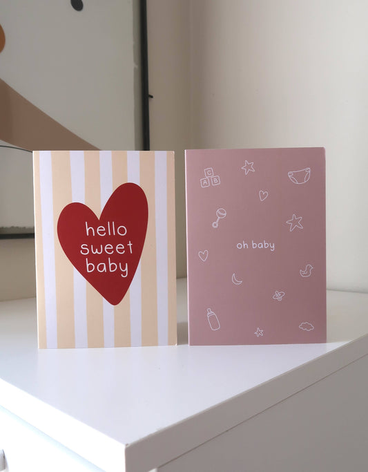 Oh Baby Card | Newborn Card | Baby Shower Card