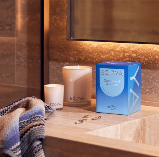 Ecoya Sandalwood & Amber Candle
