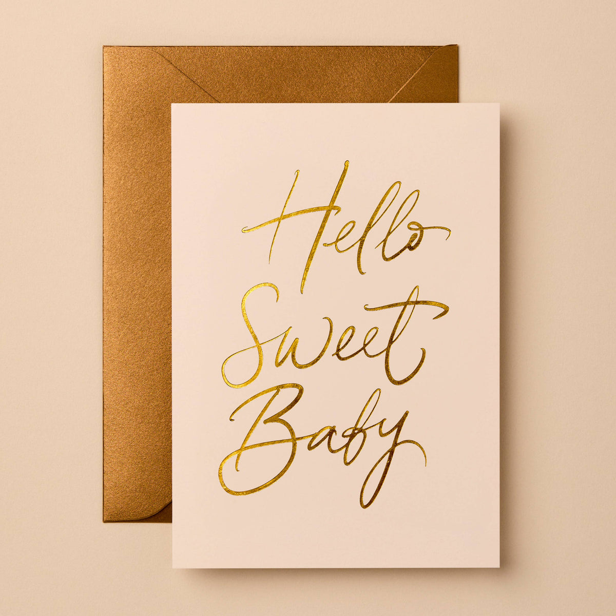 Hello Sweet Baby - Gold Foil