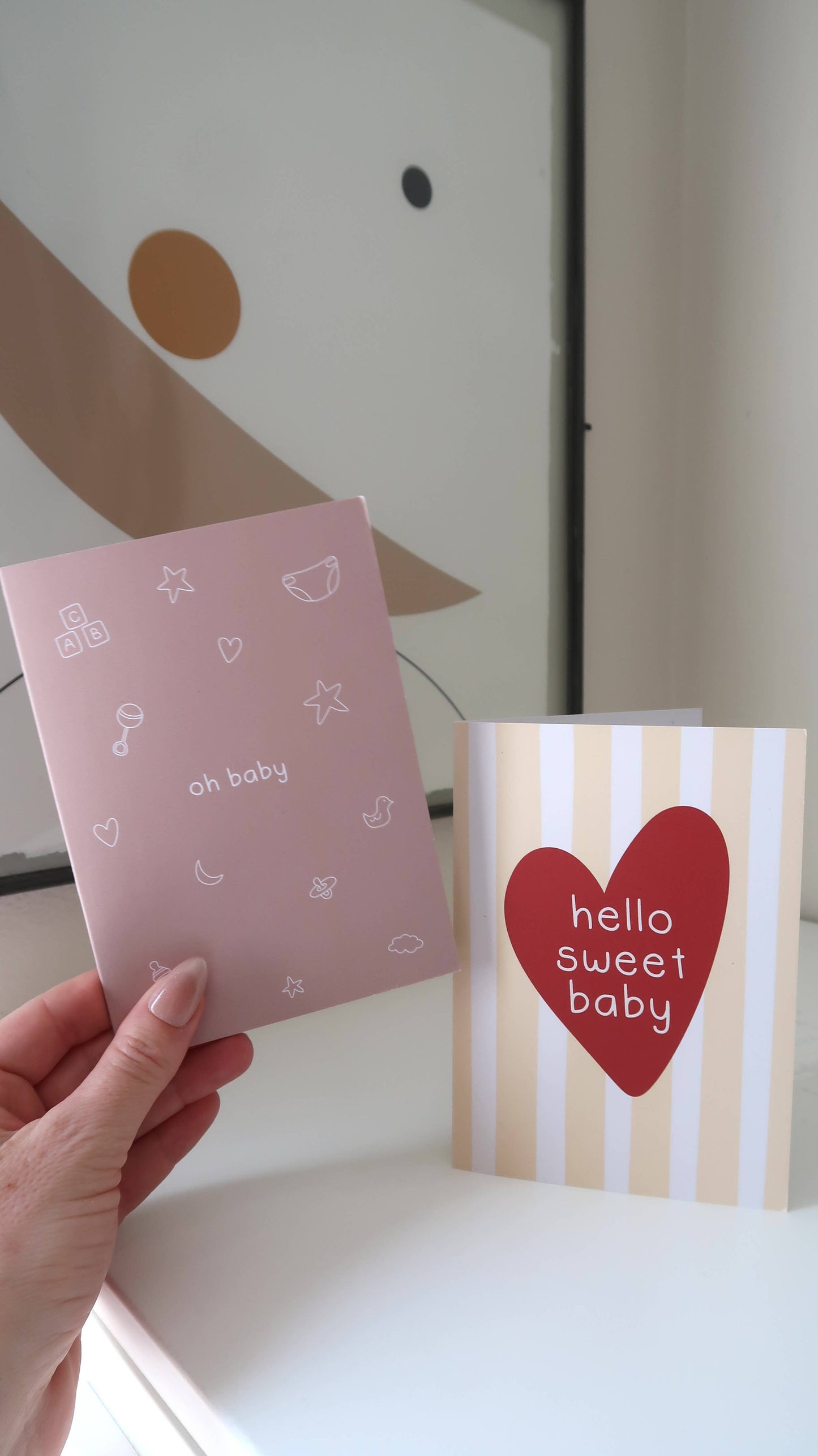 Oh Baby Card | Newborn Card | Baby Shower Card 